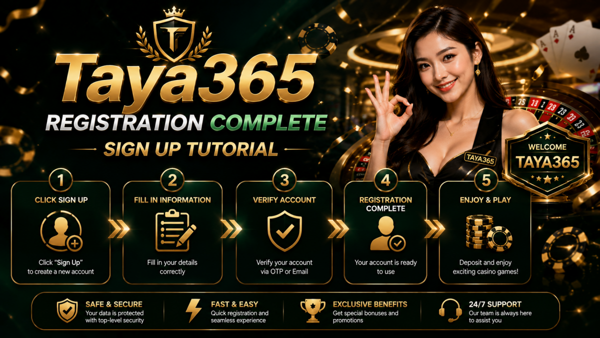 Taya365 Registration Complete Sign Up Tutorial